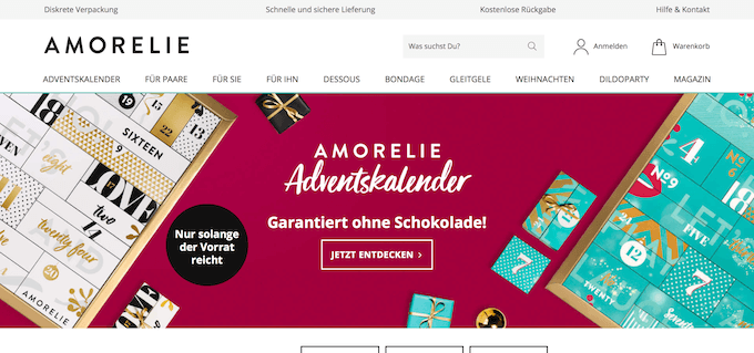 Lovetoys und Erotik bei Amorelie