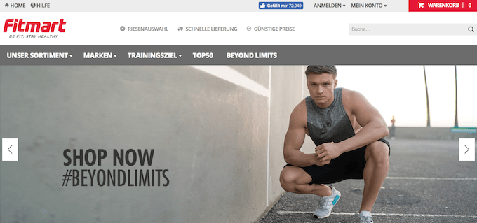 Fitmart bietet online Supplements an