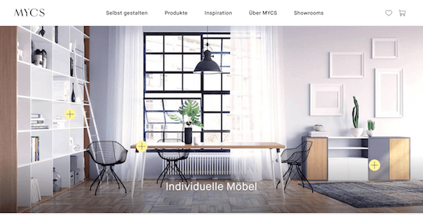 Möbel selbst gestalten bei Mycs