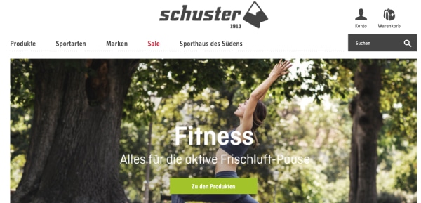 Sport Schuster Sportartikel finden