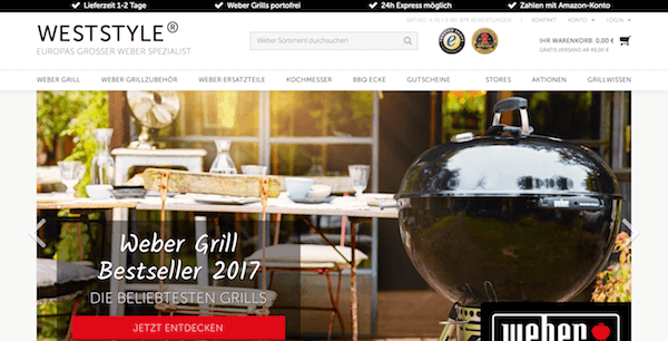 Weber Gasgrill online kaufen