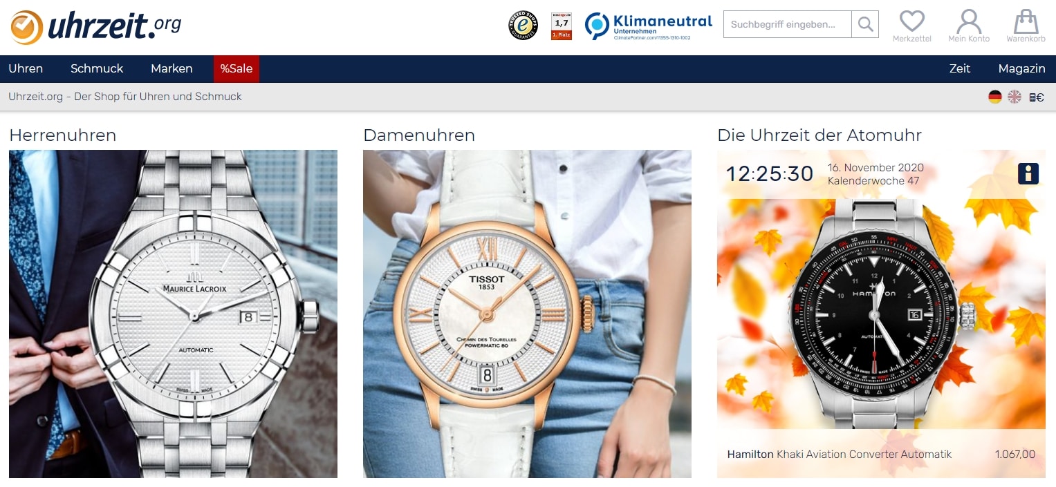 Luxusuhren online kaufen bei uhrzeit.org 