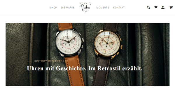 Uhren online kaufen im onlineshop von vintro watches